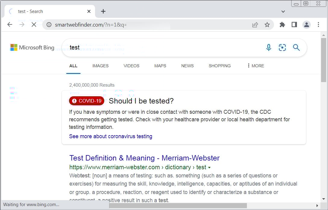 Smartwebfinder.com Search Redirect